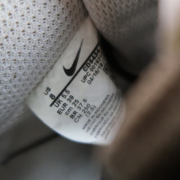 Nike Shoes Womens 8 Sneakers Court Vision Low Basketball Trainers Leather White - Picture 11 of 12